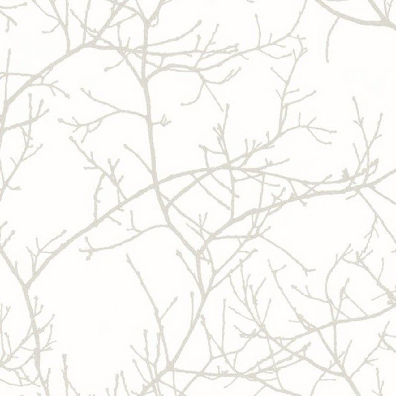 Arbre Riverside Wallpaper - Blanc - Casadeco - 16960212 - Premier Wallcovering