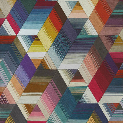 Arccos Wallpaper - Cerise/Neptune/Teal - Harlequin - HMWF111969