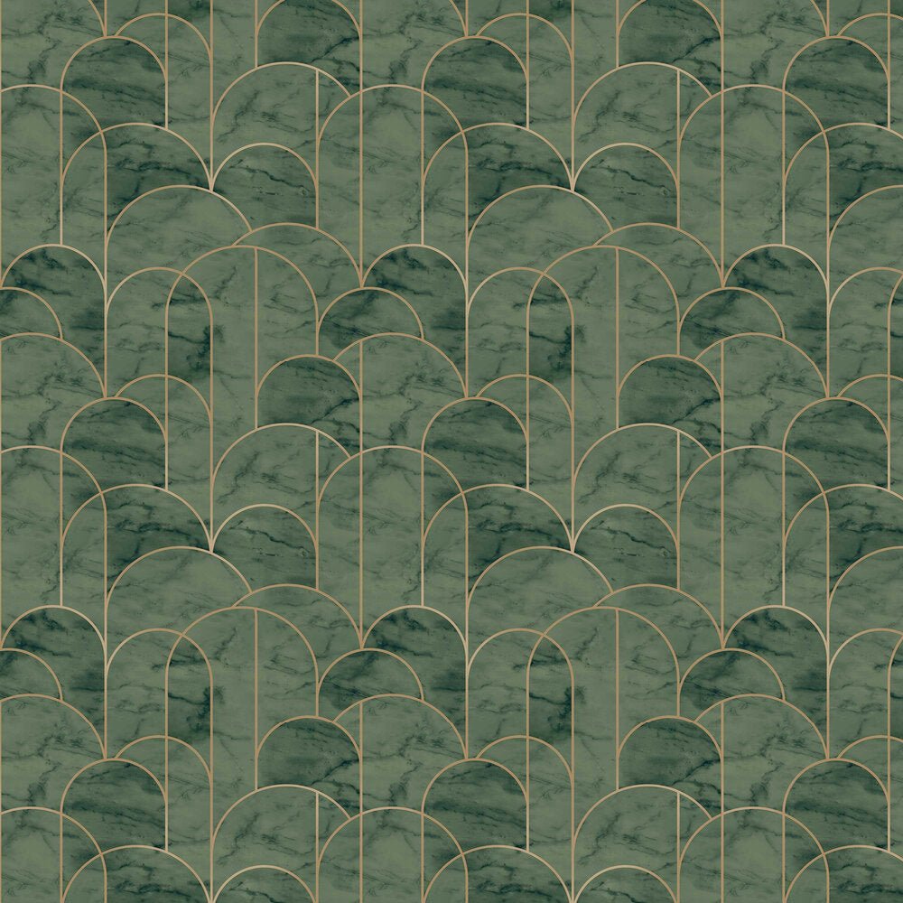 Arch Wallpaper - Green - Boråstapeter - 4751 - Premier Wallcovering