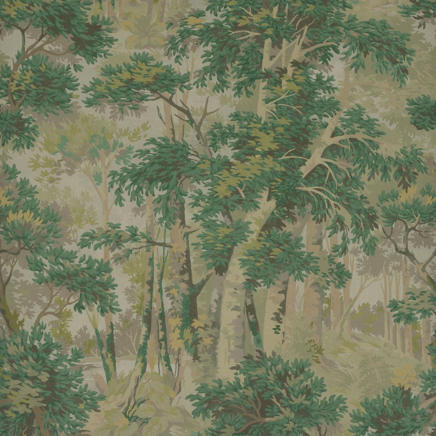 Arden Wallpaper - Leaf Green - Colefax & Fowler - W7016 - 02 - Premier Wallcovering