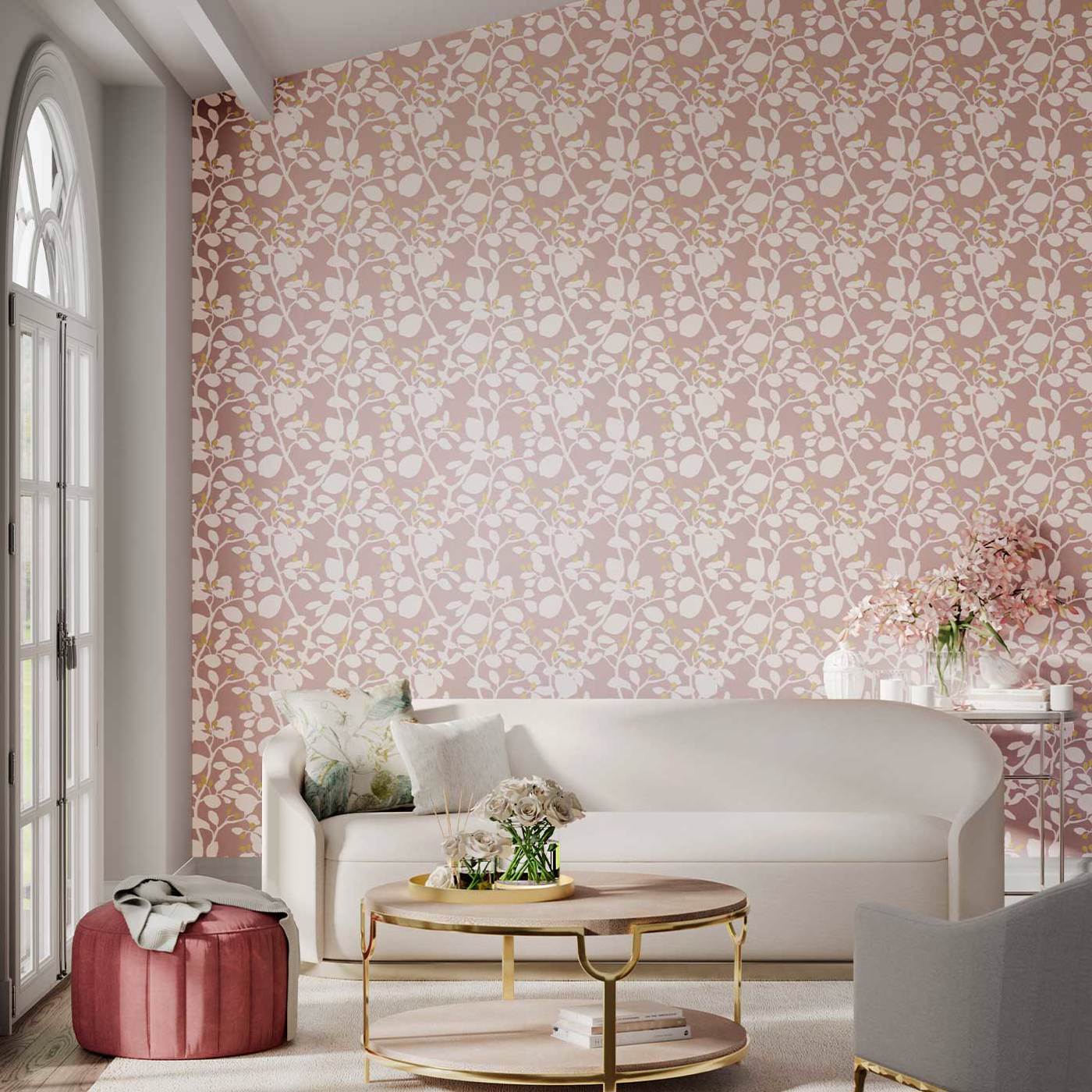 Ardisia Wallpaper - Positano/Sailcloth/ Gold - Harlequin - HTEW112772