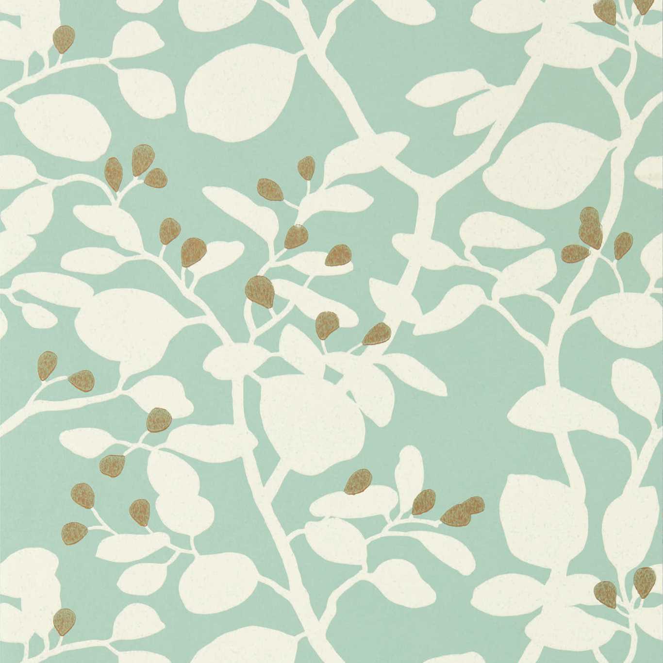 Ardisia Wallpaper - Succulent/Soft Focus/ Gold - Harlequin - HTEW112771