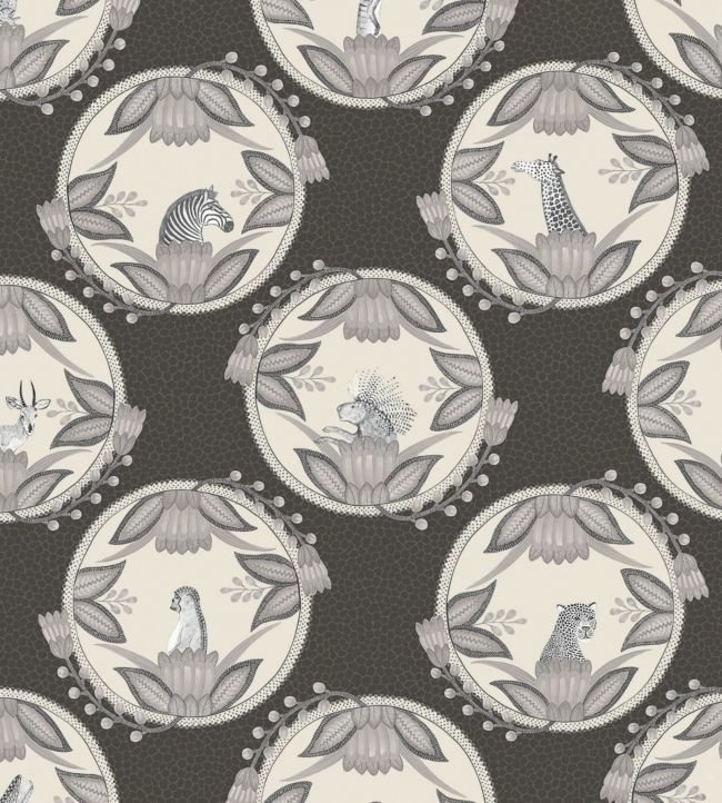 Ardmore Cameos Wallpaper - Soot & Snow - 109/9043 - Cole & Son - Premier Wallcovering