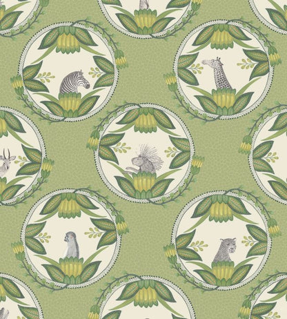 Ardmore Cameos Wallpaper - Olive Green - 109/9042 - Cole & Son - Premier Wallcovering
