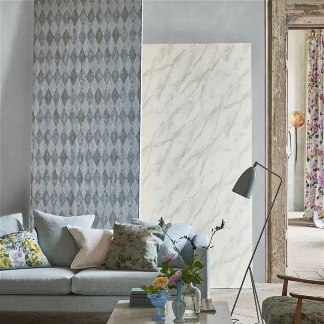 Arlecchino Wallpaper - Sky - PDG1090/06 - Designers Guild