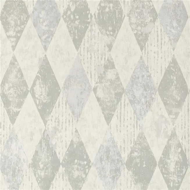 Arlecchino Wallpaper - Concrete - PDG1090/04 - Designers Guild