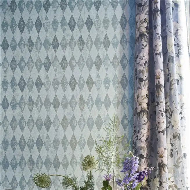 Arlecchino Wallpaper - Sky - PDG1090/06 - Designers Guild