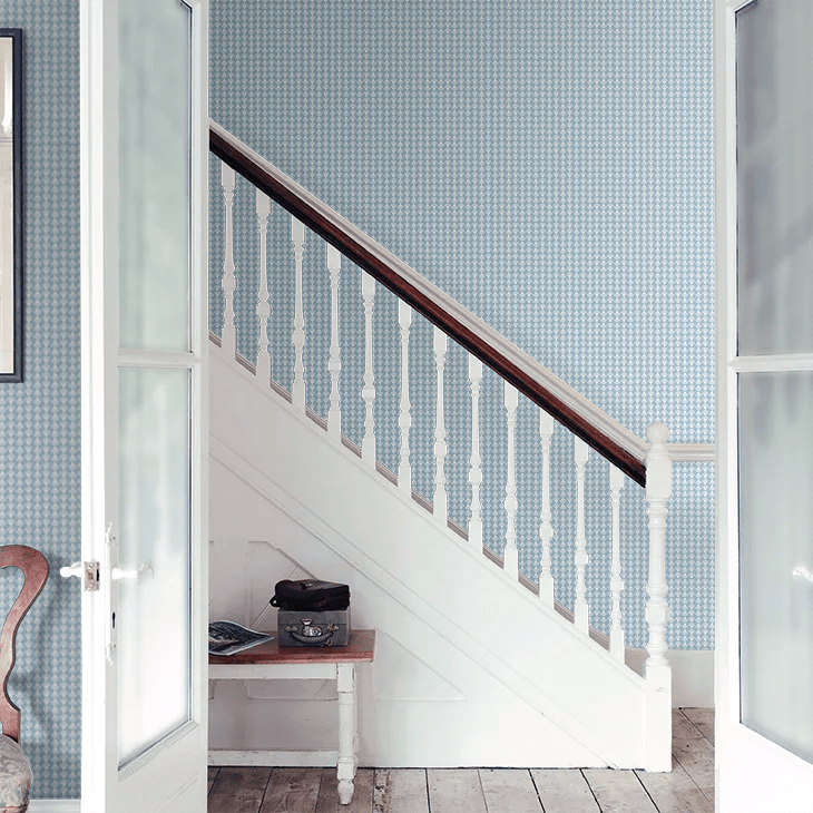 Arne Wallpaper - Blue - Boråstapeter - 1784 - Premier Wallcovering