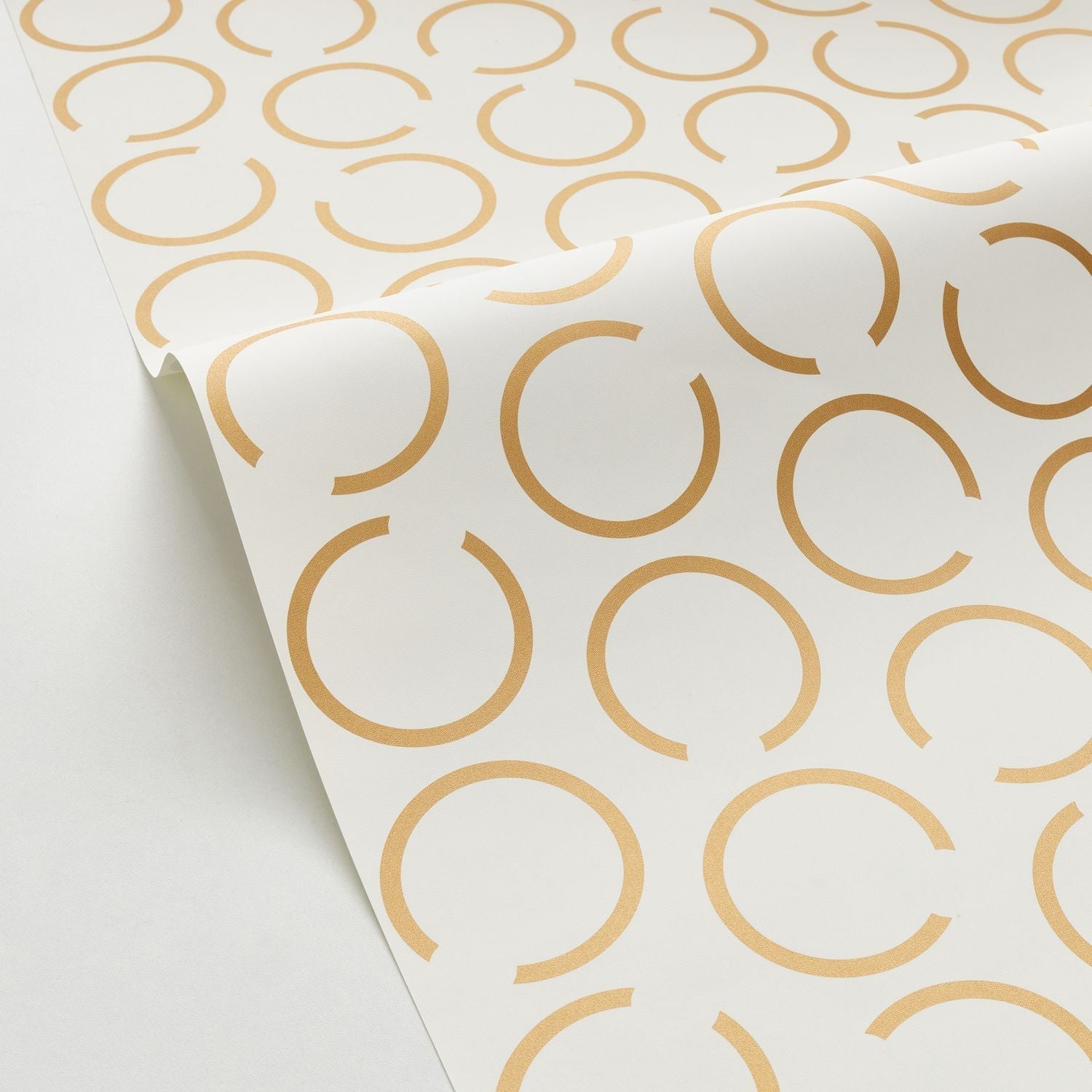 Around The Clock Wallpaper - Blanc - Caselio - 102900020