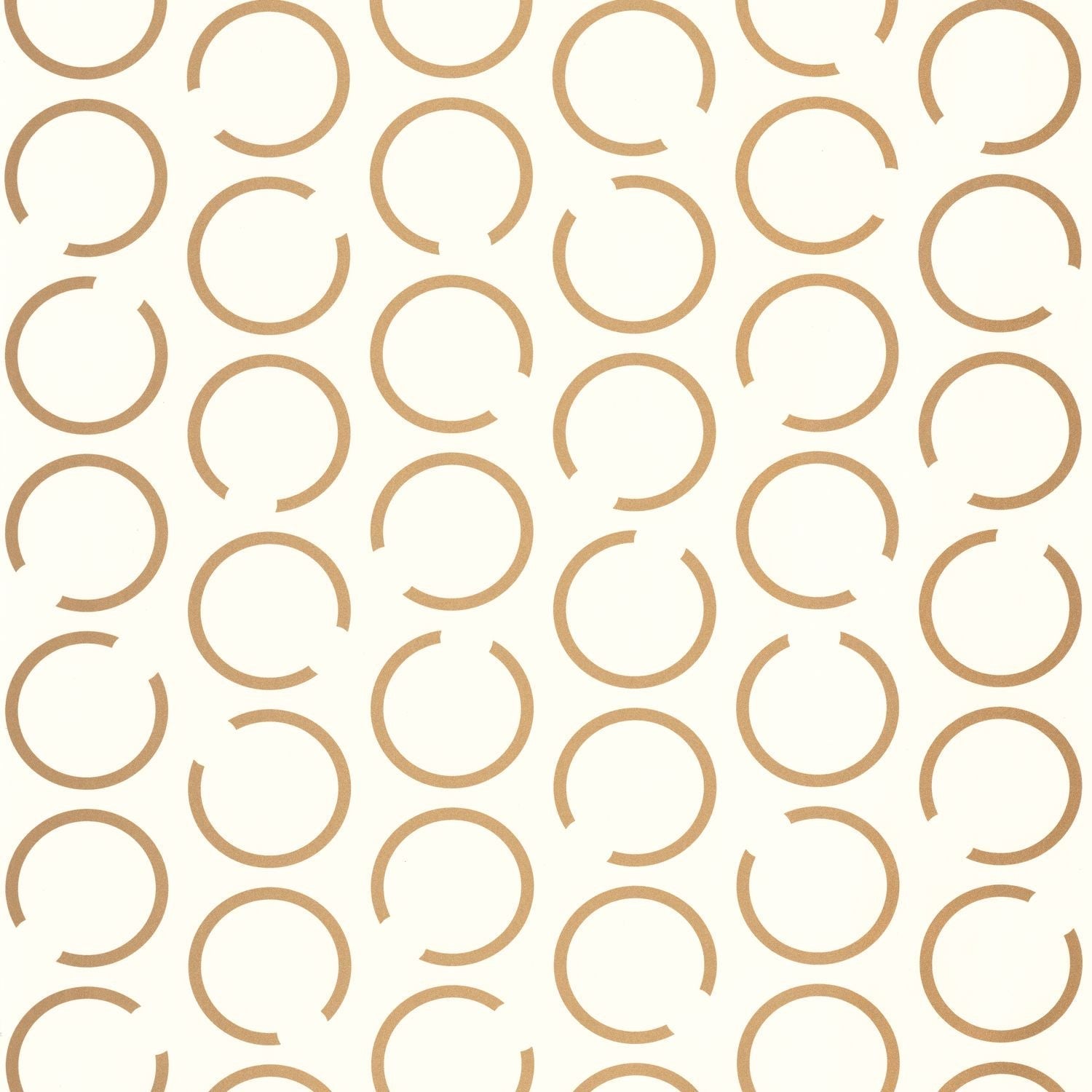 Around The Clock Wallpaper - Blanc - Caselio - 102900020