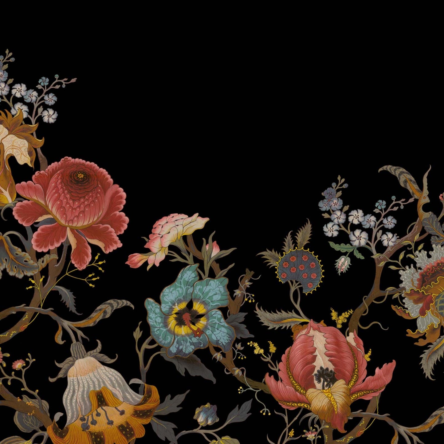 Artemis Climbing Walls Wallpaper - Black - House of Hackney - 1-WA-ART-DI-BLK-PBL