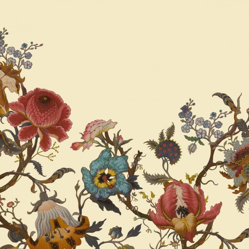 Artemis Climbing Walls Wallpaper - Ecru - House of Hackney - 1-WA-ART-DI-ECR-PBL