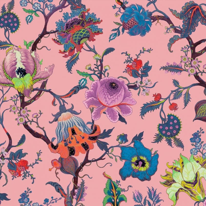 Artemis Wallpaper - Amaranth-Pink - House of Hackney - 1-WA-ART-DI-PNK-XXX