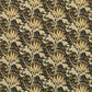 Artichoke Velvet Fabric - Midnight/Pearwood - Morris & Co - 227003 - Premier Wallcovering