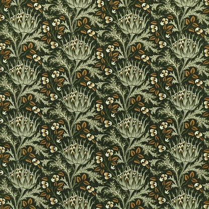 Artichoke Velvet Fabric - Tump - Morris & Co - 227000 - Premier Wallcovering