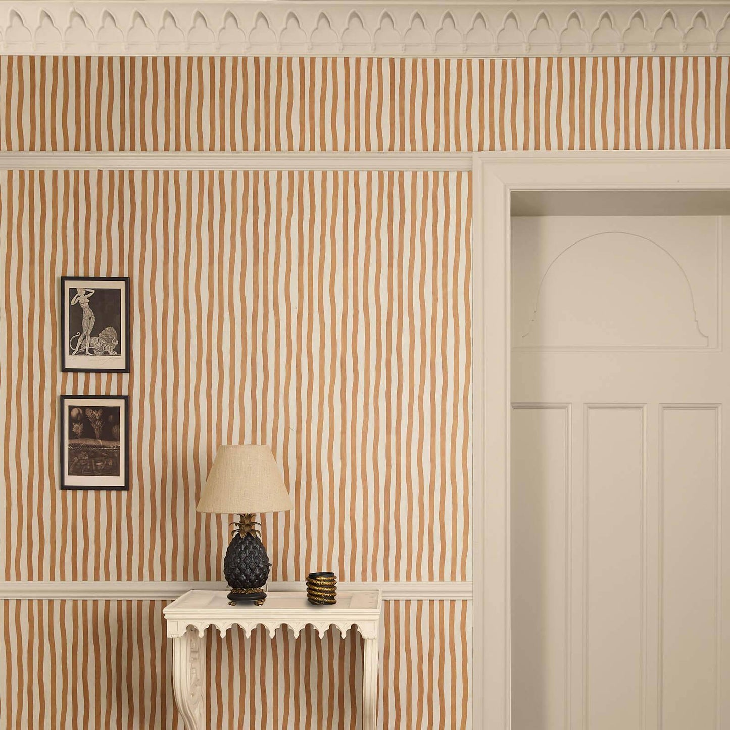 Artist's Stripe Wallpaper - Amber - House of Hackney - 1-WA-ATS-DI-AMB-XXX