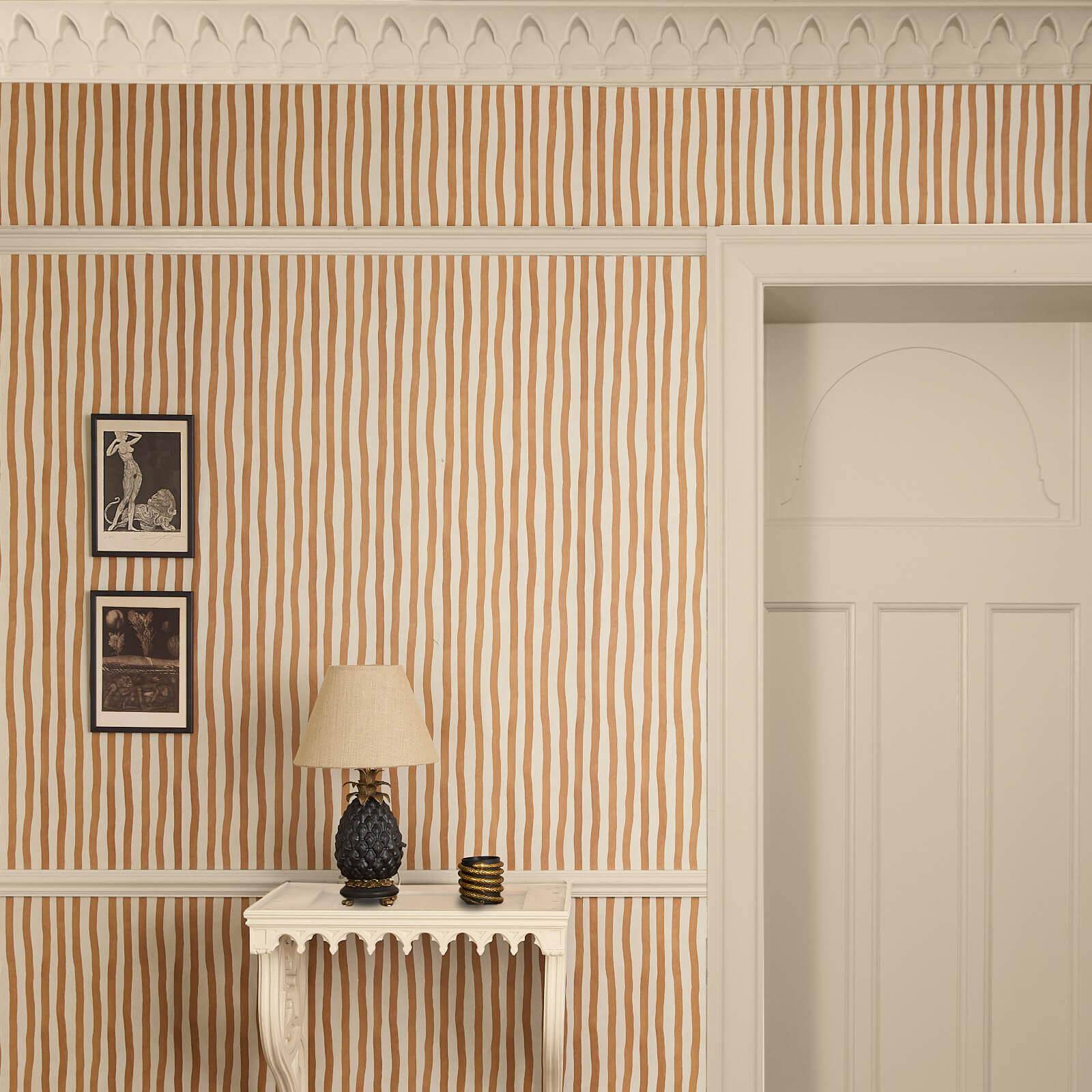 Artist's Stripe Wallpaper - Amber - House of Hackney - 1-WA-ATS-DI-AMB-XXX