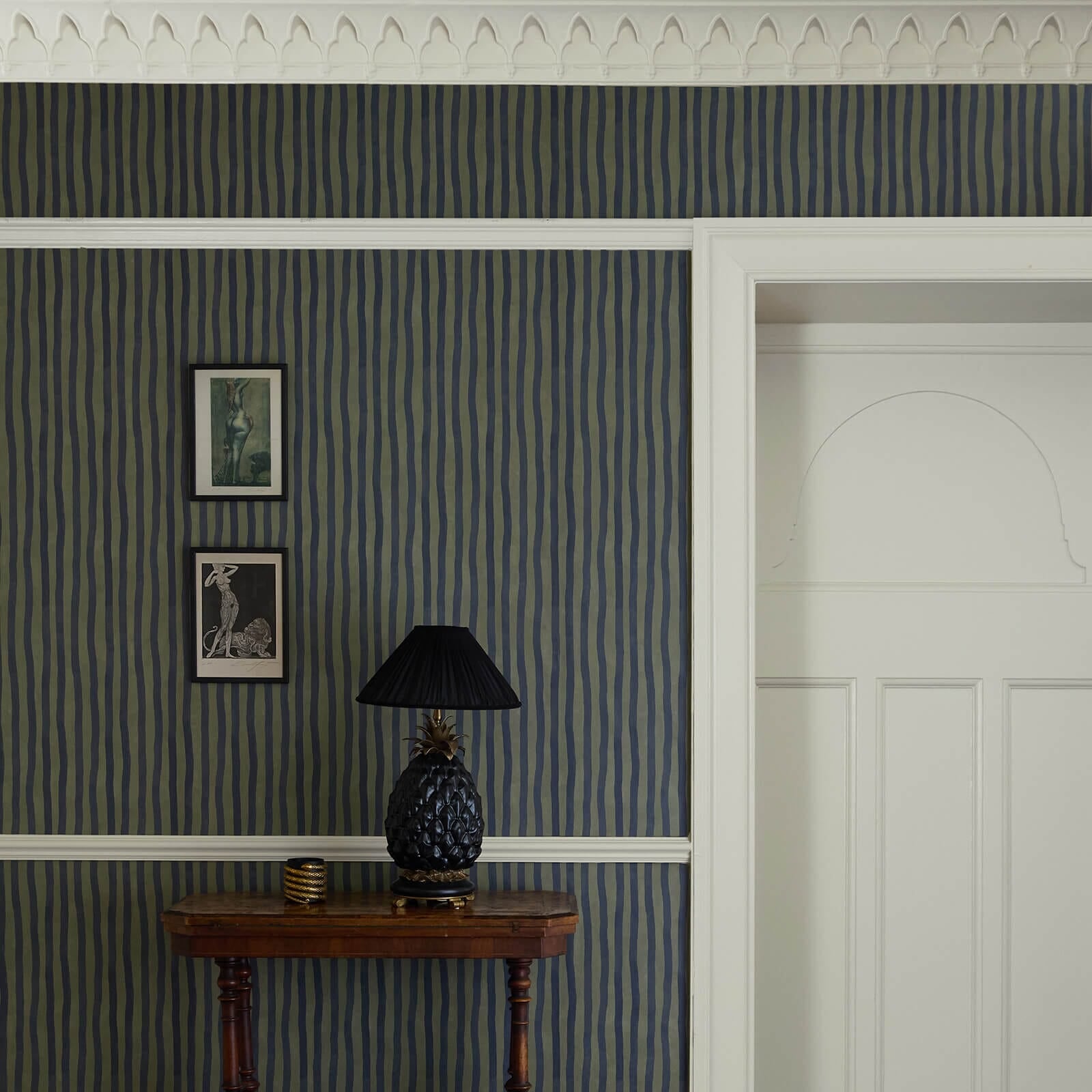 Artist's Stripe Wallpaper - Laurustine & Galaxias - House of Hackney - 1-WA-ATS-DI-LAG-XXX