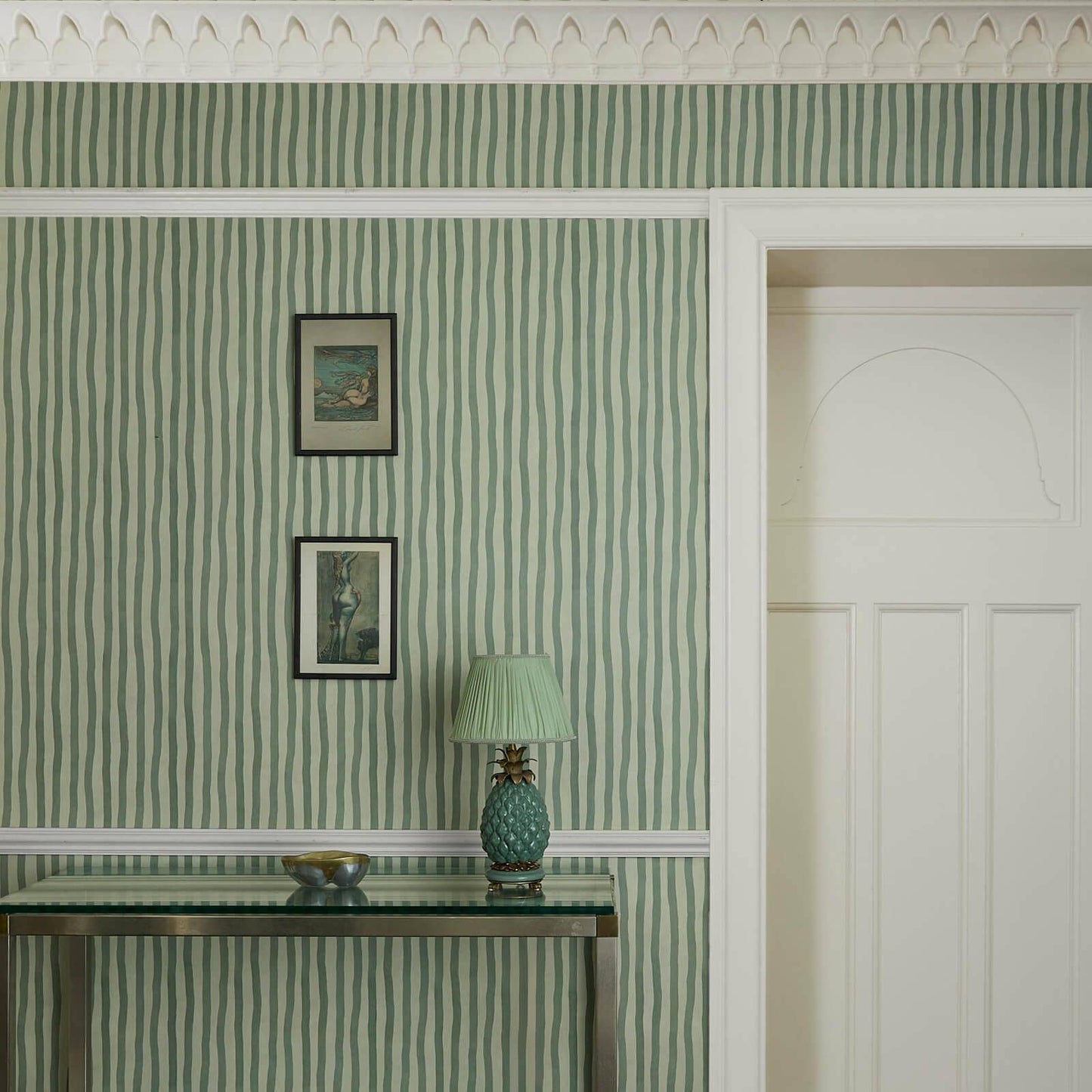 Artist's Stripe Wallpaper - Opal - House of Hackney - 1-WA-ATS-DI-MYO-XXX