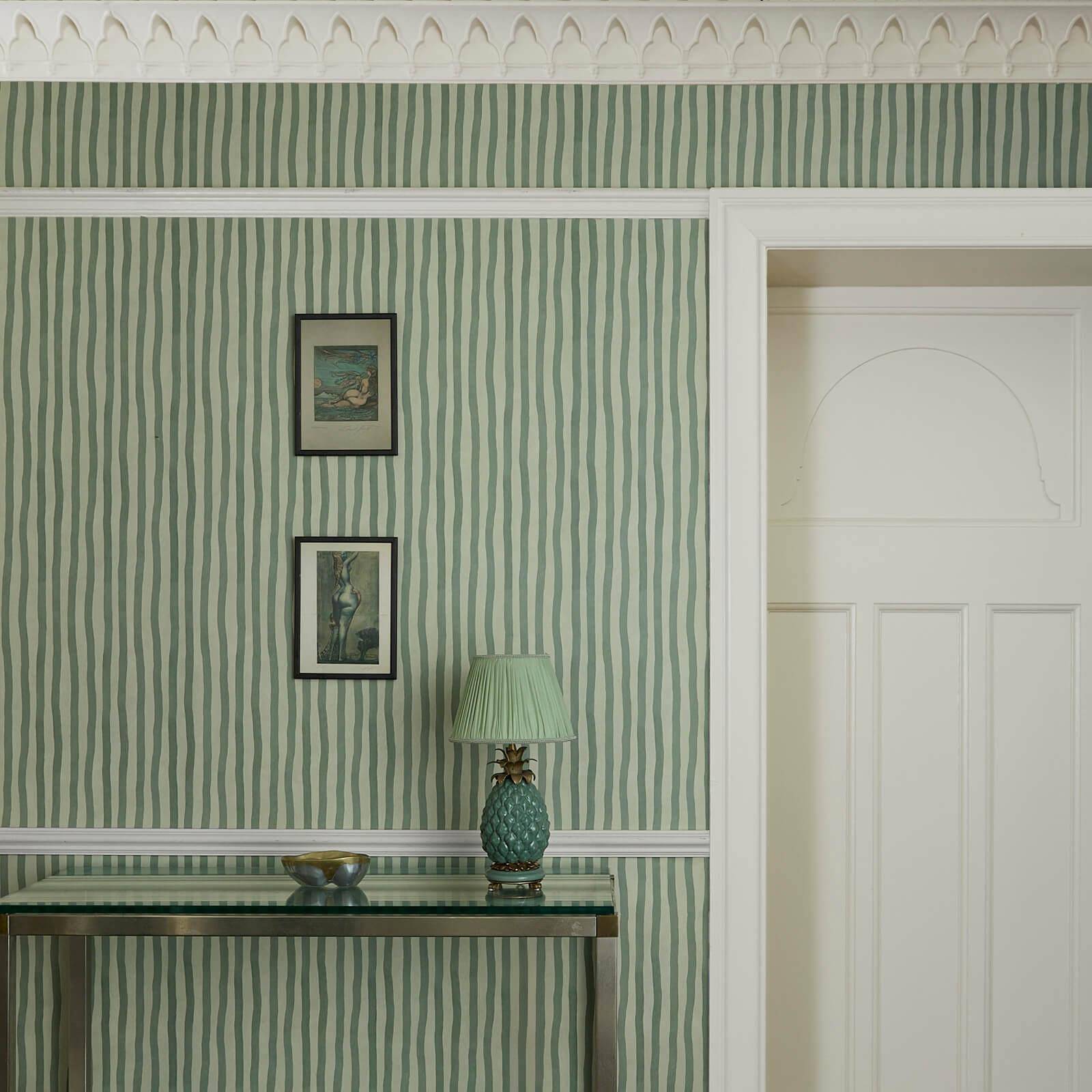 Artist's Stripe Wallpaper - Opal - House of Hackney - 1-WA-ATS-DI-MYO-XXX