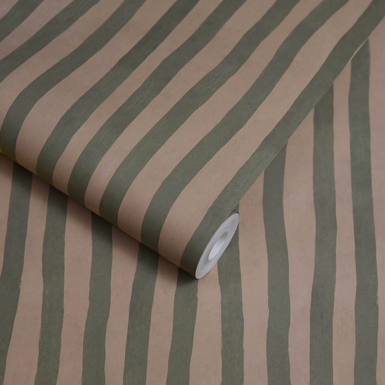 Artist's Stripe Wallpaper - Sap & Alabaster - House of Hackney - 1-WA-ATS-DI-SAL-XXX