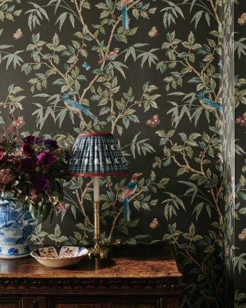 Ashdown Wallpaper - Old Blue - Colefax & Fowler - W7021 - 01 - Premier Wallcovering