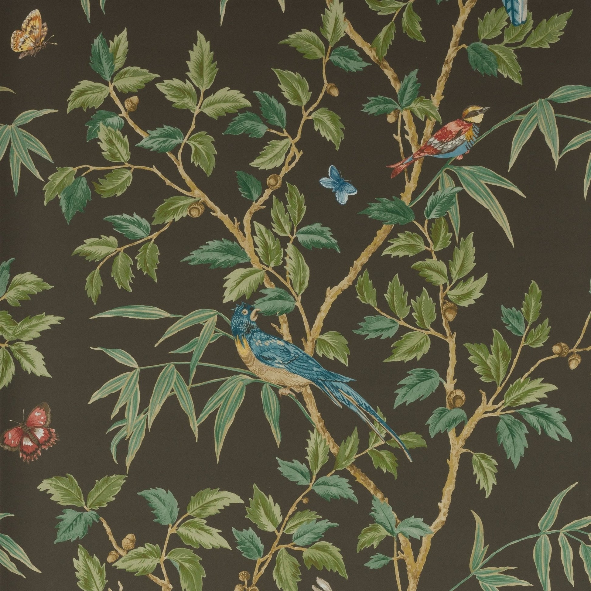 Ashdown Wallpaper - Black - Colefax & Fowler - W7021 - 02 - Premier Wallcovering