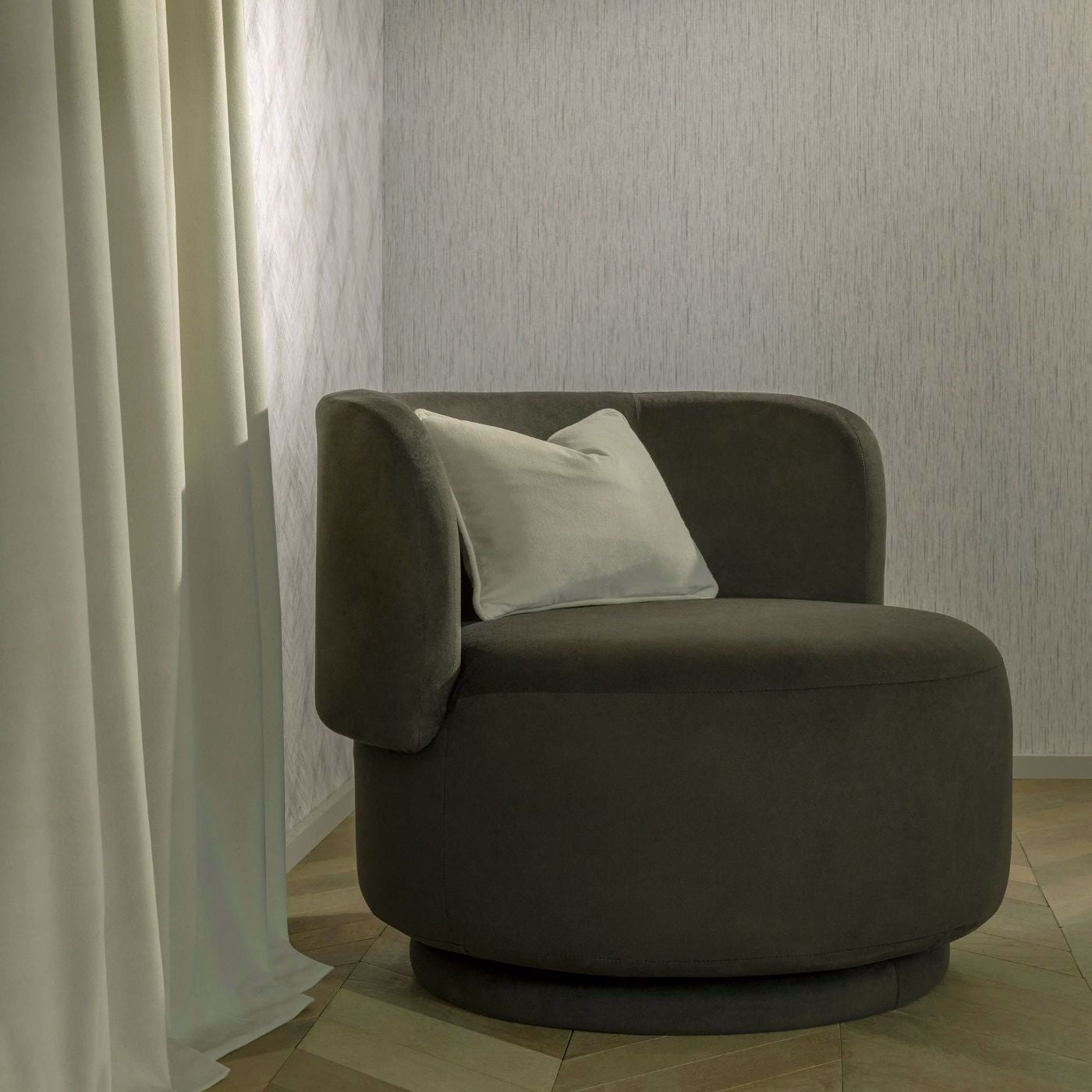 Asper Wallpaper - Pebble - Clarke & Clarke - W0205/03 - Premier Wallcovering