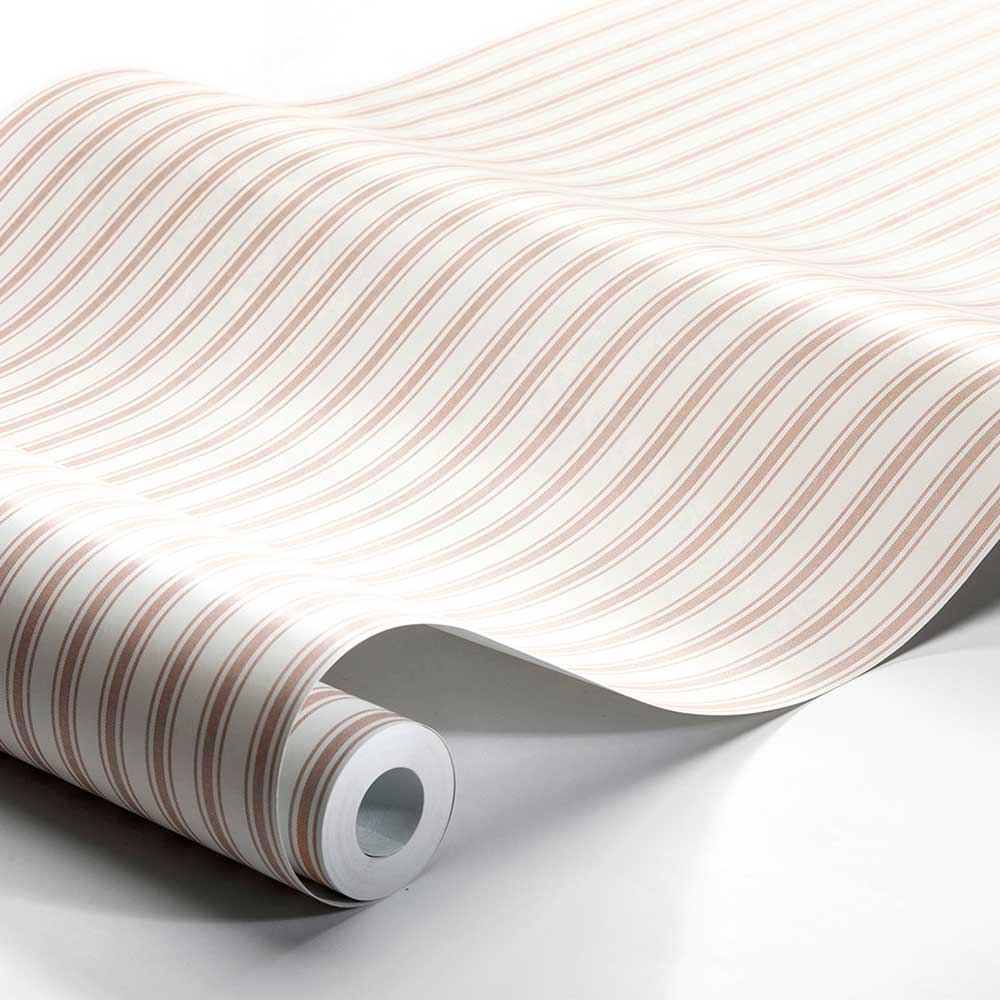 Aspo Stripe Wallpaper - Red - Boråstapeter - 8869 - Premier Wallcovering