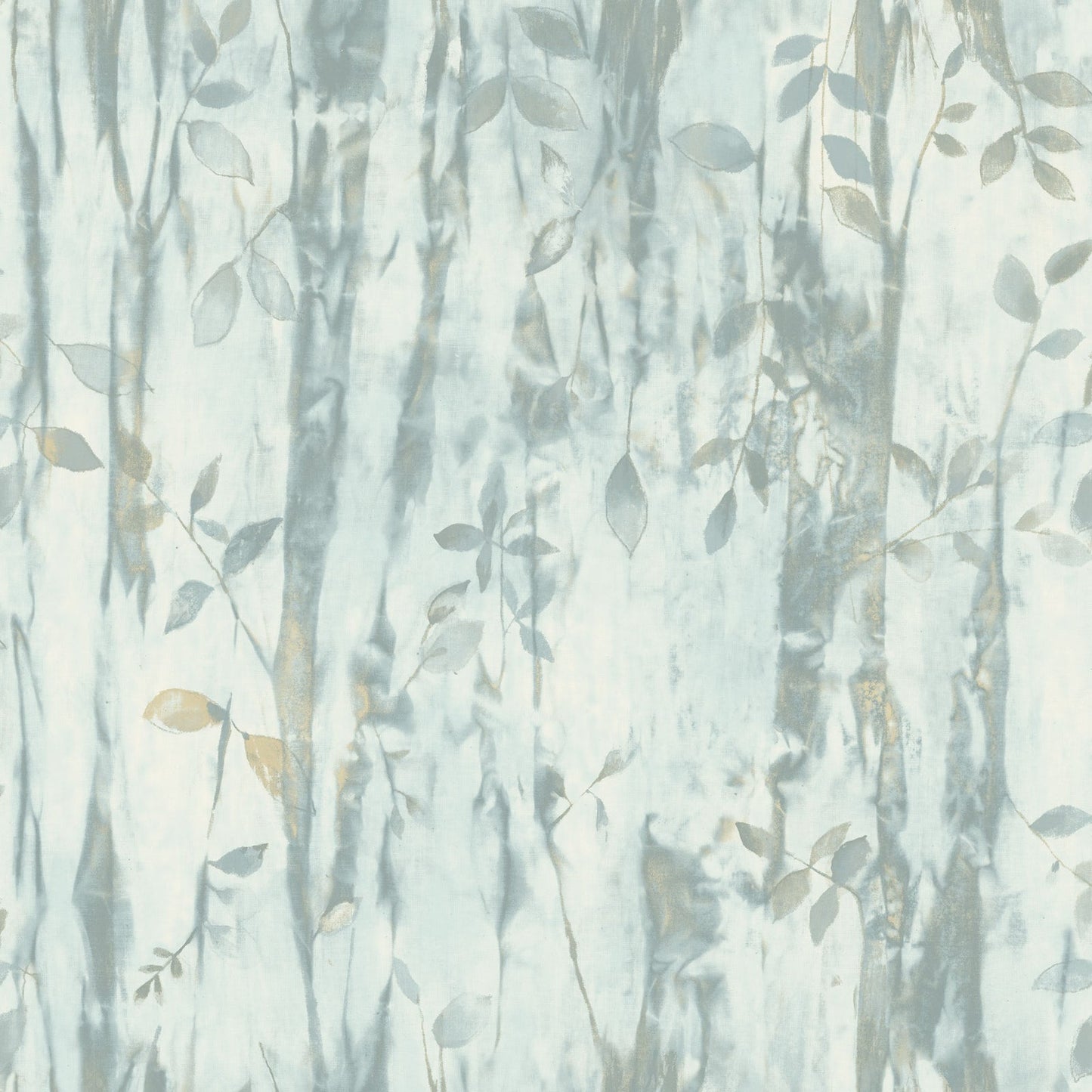Atmosphere Batik Leaves Wallpaper - Aqua - Galerie - G78230 - Premier Wallcovering