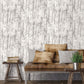 Atmosphere Batik Leaves Wallpaper - Grey - Galerie - G78233 - Premier Wallcovering