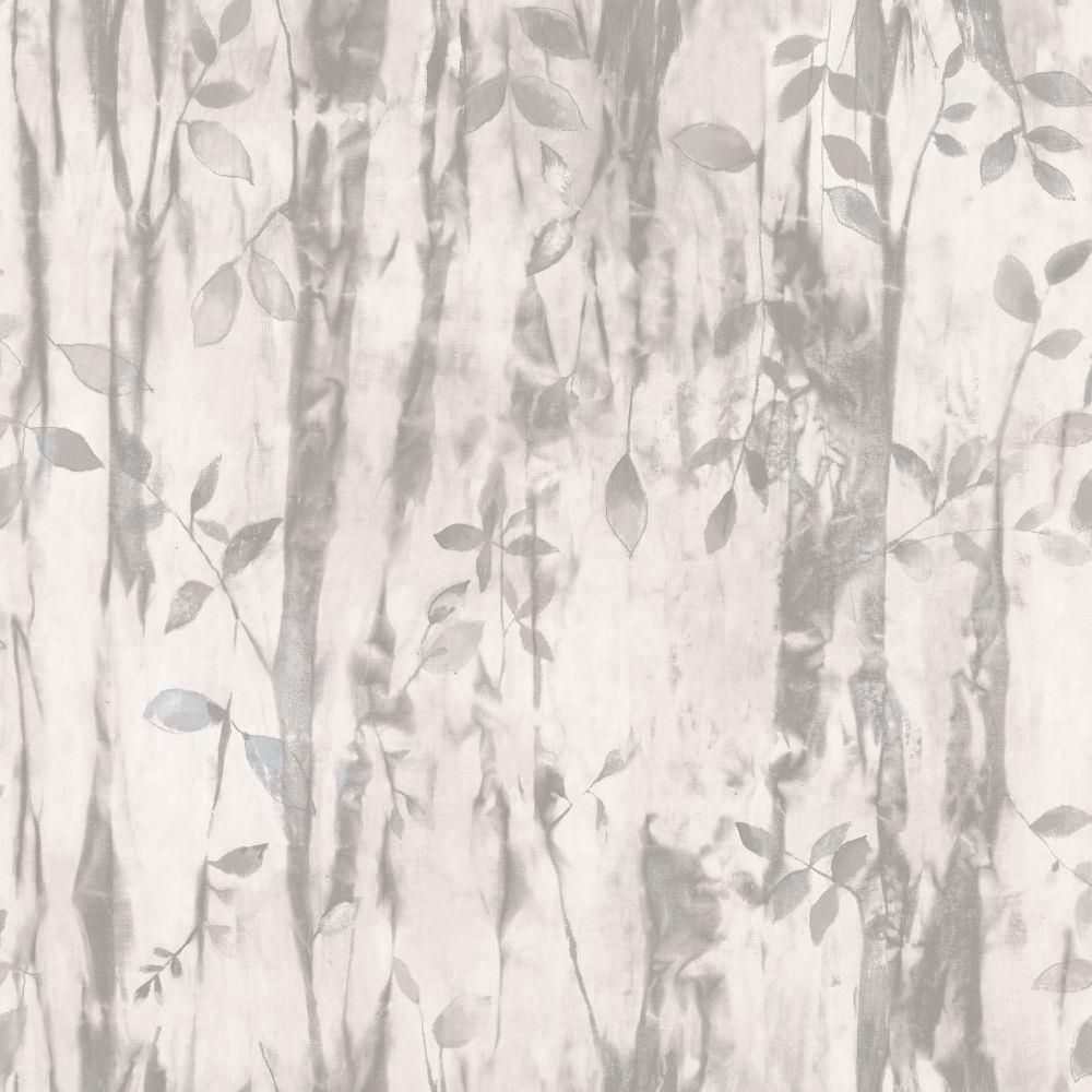 Atmosphere Batik Leaves Wallpaper - Grey - Galerie - G78233 - Premier Wallcovering