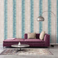 Atmosphere Sublime Stripe Wallpaper - Turquoise / Magenta - Galerie - G78276 - Premier Wallcovering