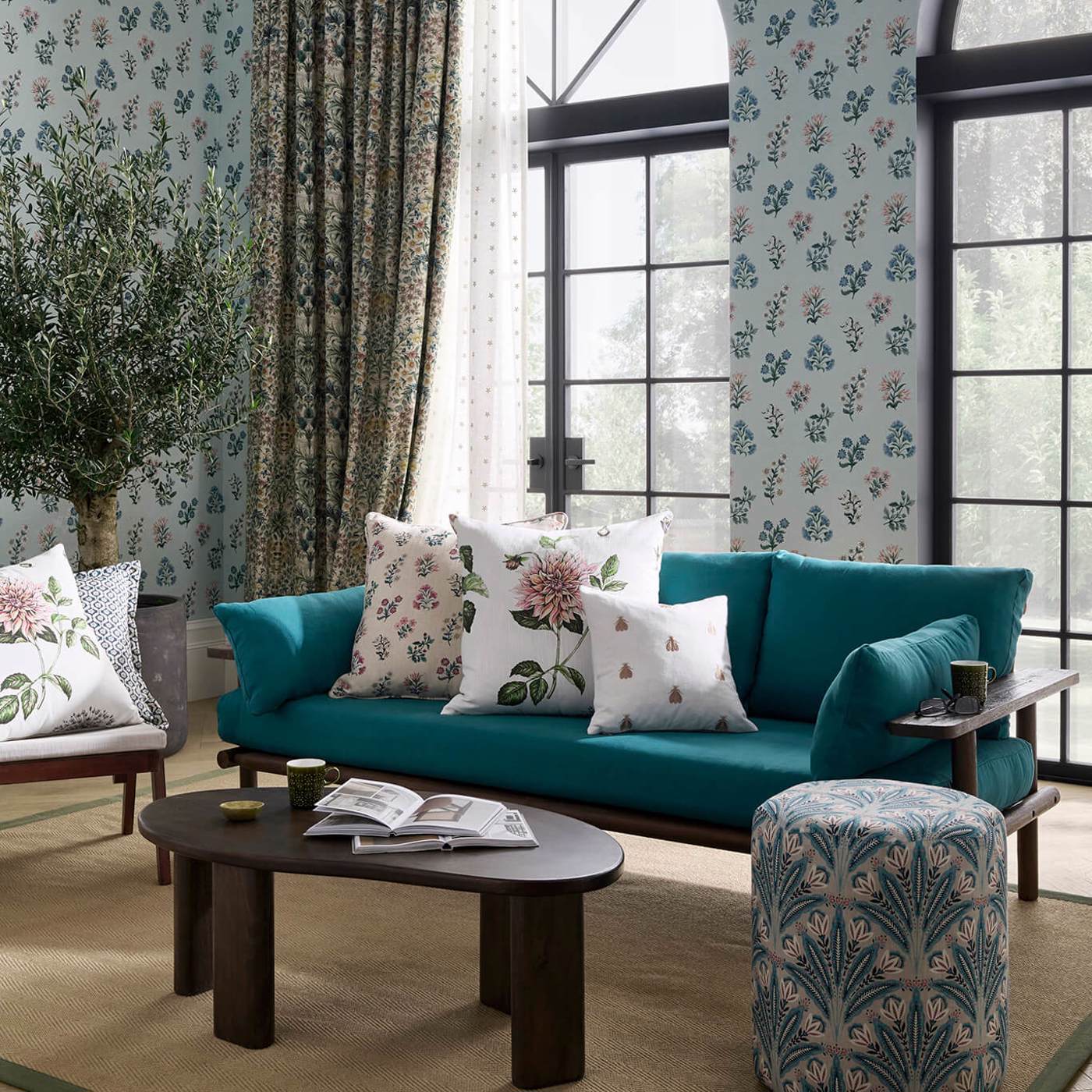 Attingham Wallpaper - Mineral - Clarke & Clarke - W0193/03 - Premier Wallcovering