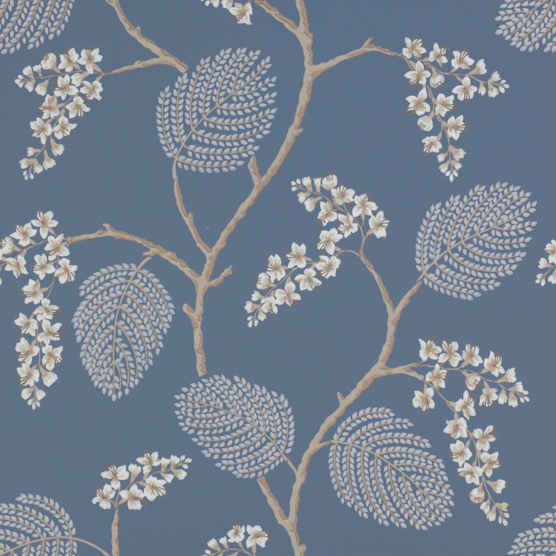 Atwood Wallpaper - Navy - Colefax & Fowler - 07141/04 - Premier Wallcovering
