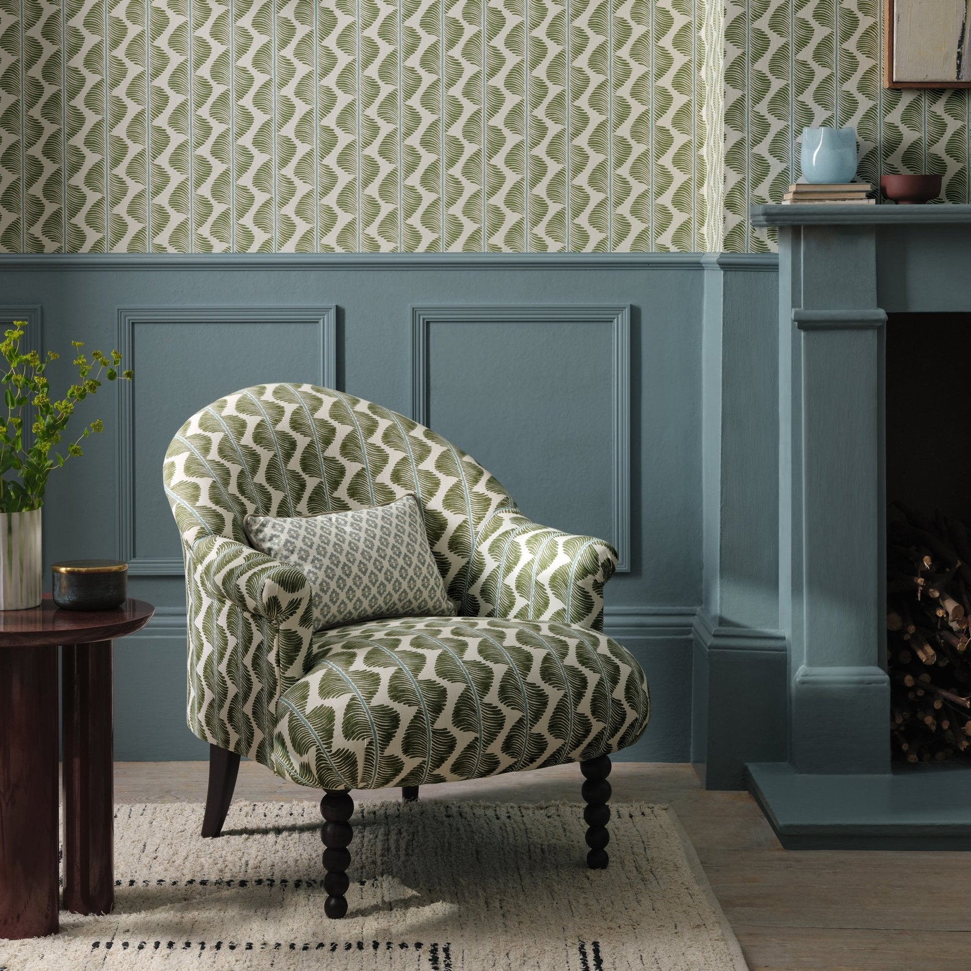 Aubin Wallpaper - Aloe - Romo - Aubin - W472/04 - Premier Wallcovering