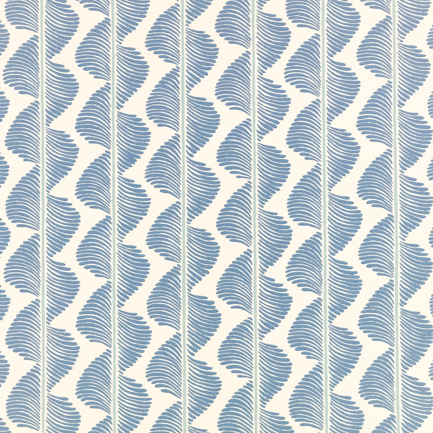 Aubin Wallpaper - Boathouse Blue - Romo - Aubin - W472/05 - Premier Wallcovering
