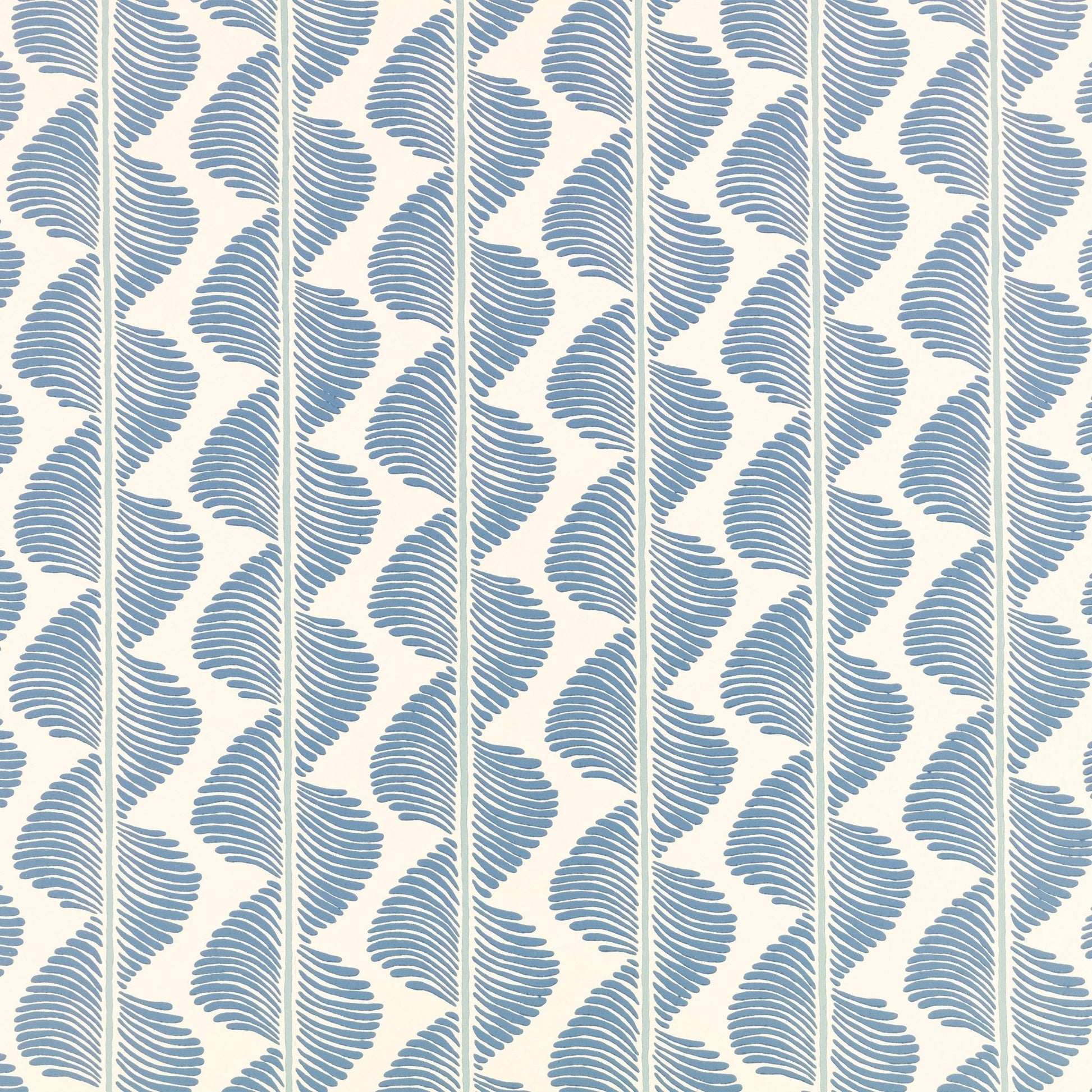 Aubin Wallpaper - Boathouse Blue - Romo - Aubin - W472/05 - Premier Wallcovering