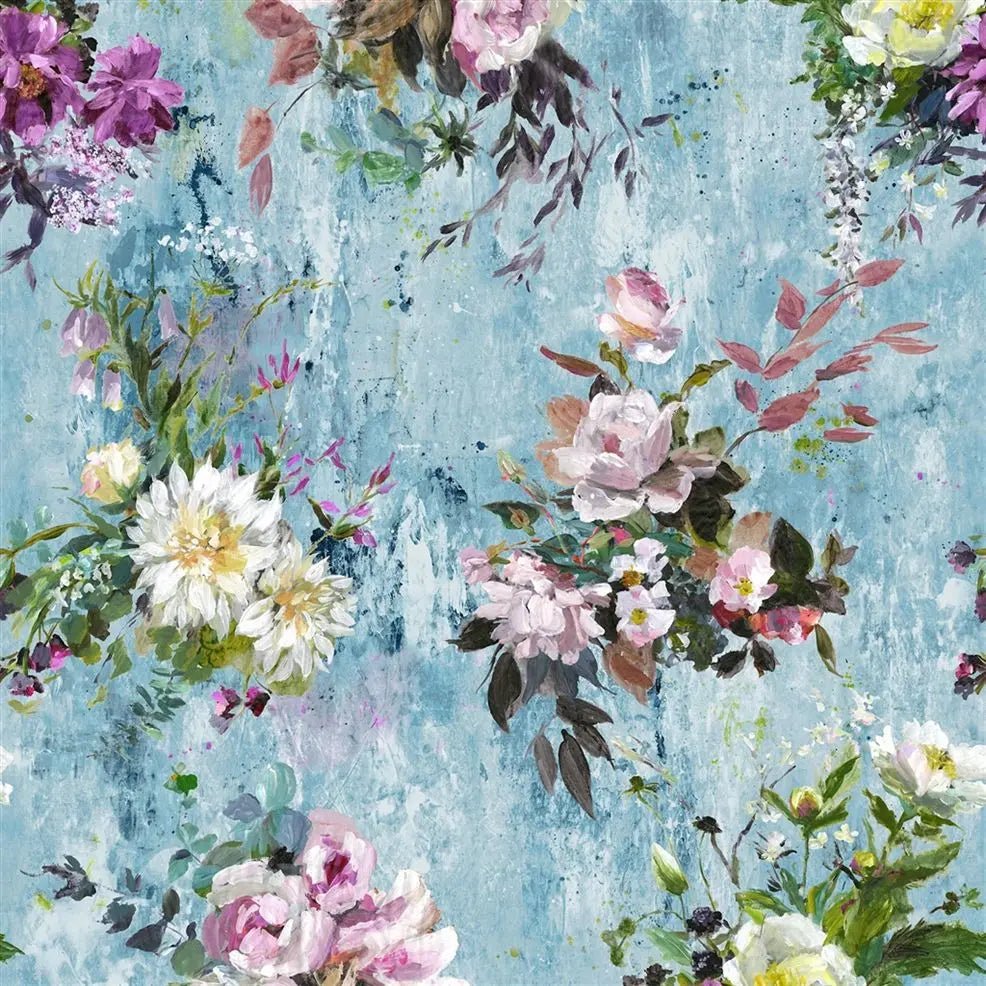 Aubriet Wallpaper - Slate Blue - PDG717/03 - Designers Guild