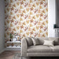 Aucuba Wallpaper - Gold/Rosewood/Parchment - HM7W112745 - Harlequin - Premier Wallcovering