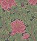 Aurora Wallpaper - Rose & Forest on Charcoal - 116/1002 - Cole & Son - Premier Wallcovering