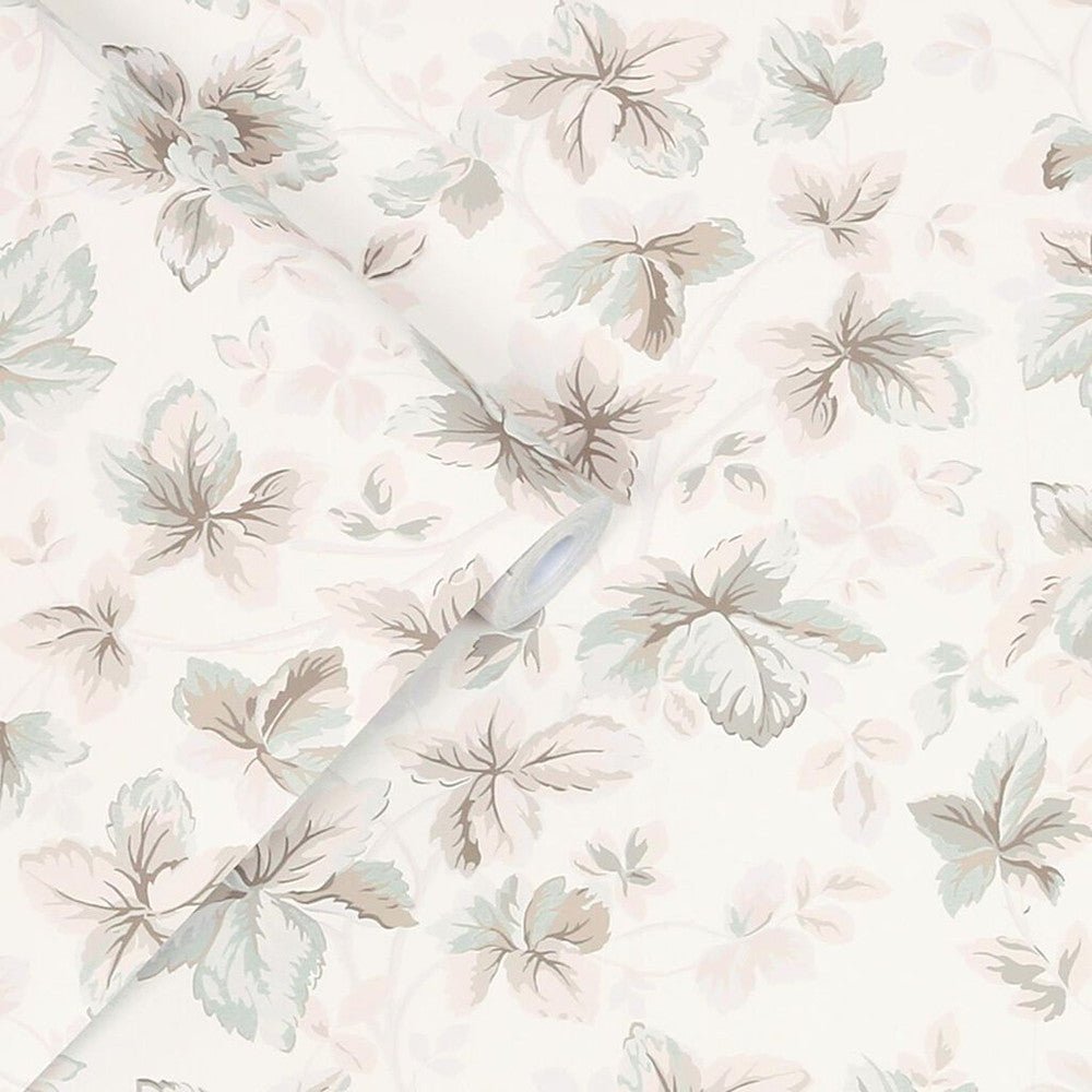 Autumn Leaves Wallpaper - Natural - Laura Ashley - 118481 - Premier Wallcovering