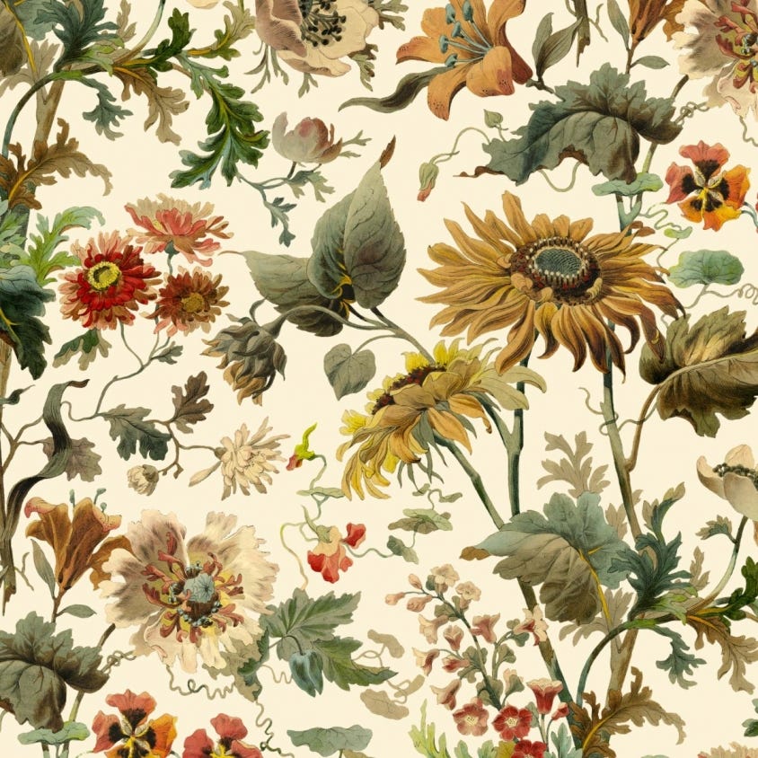 Avalon Wallpaper - Ecru - House of Hackney - 1-WA-AVA-DI-ECR-XXX