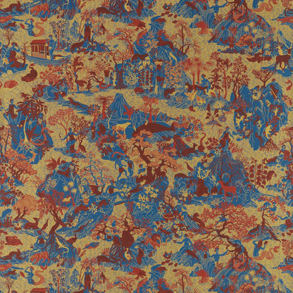 Avalonis Wallpaper - Como Blue / Koi - ZCOT313021 - Zoffany