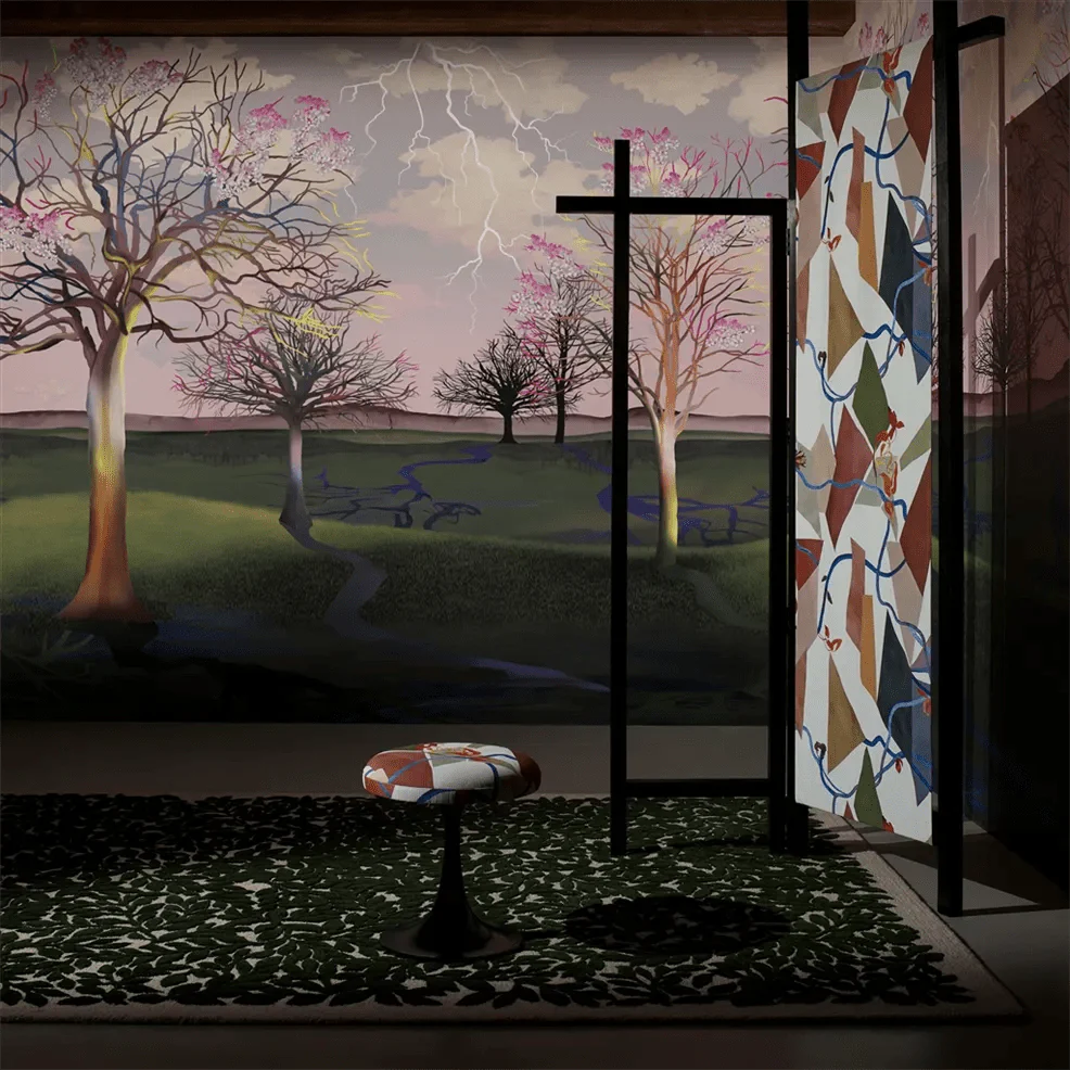 Avant Le Mistral Wallpaper - Cypres - Christian Lacroix - PCL7057/01 - Premier Wallcovering