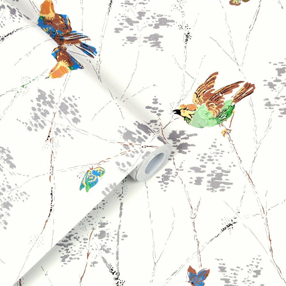 Aviary Wallpaper - Natural - Laura Ashley - 115260 - Premier Wallcovering