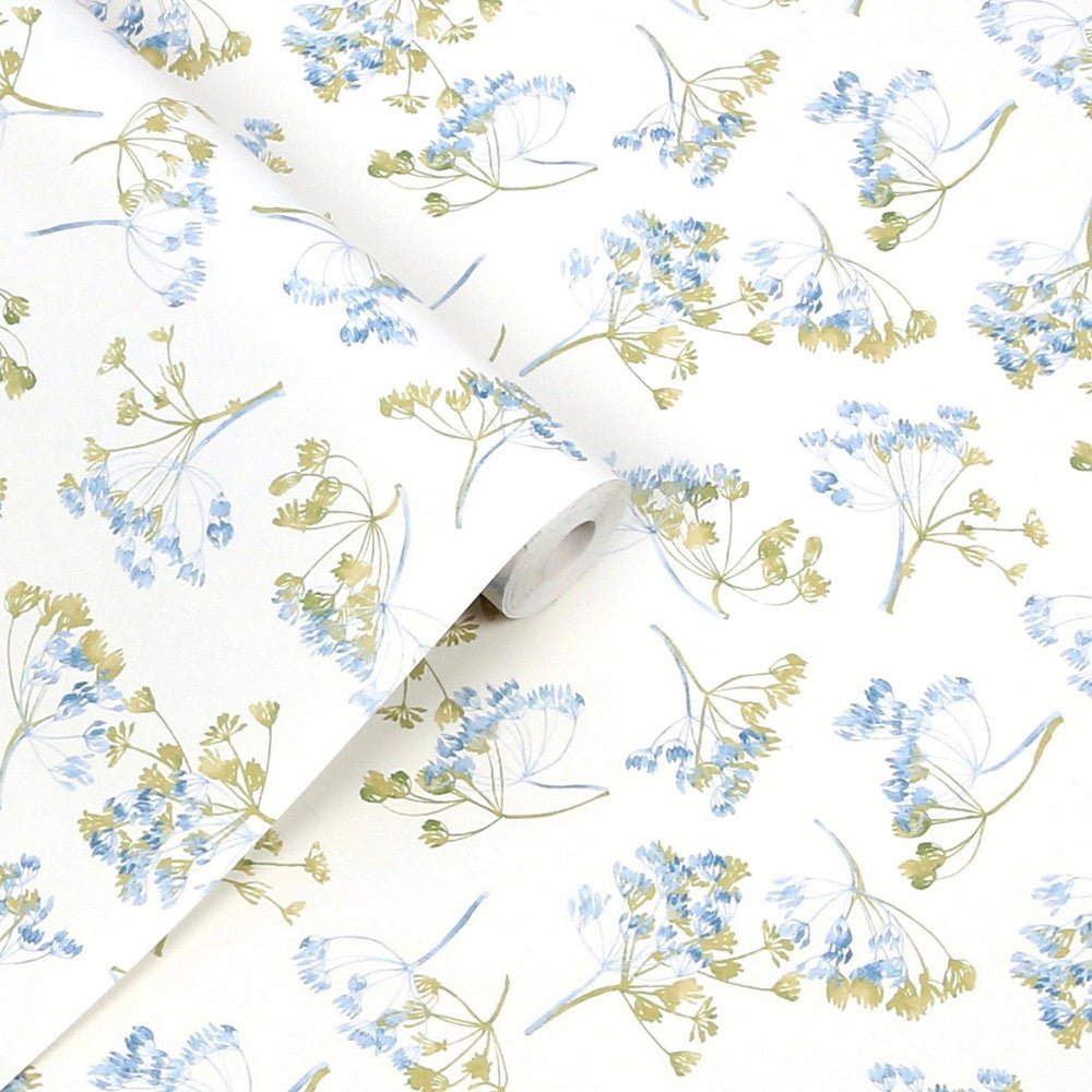 Avonbury Hedgerow Wallpaper - Green - Laura Ashley - 130102 - Premier Wallcovering