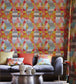 Axis Wallpaper - Lime / Peony / Sunset - NSWA110836 - Scion
