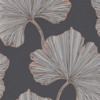 Azurea Wallpaper - Ebony/Rose Gold - Harlequin - HLUT111713