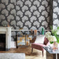 Azurea Wallpaper - Ebony/Rose Gold - Harlequin - HLUT111713